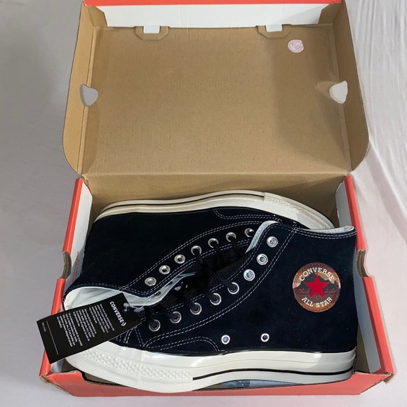 Converse Chuck 70s High top black suede size 8 - Picture 3 of 7